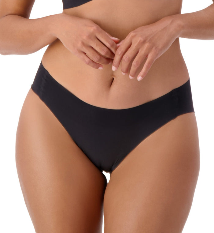 BLACK SLOGGI ZERO FEEL 2.0 HIGH LEG BRIEF