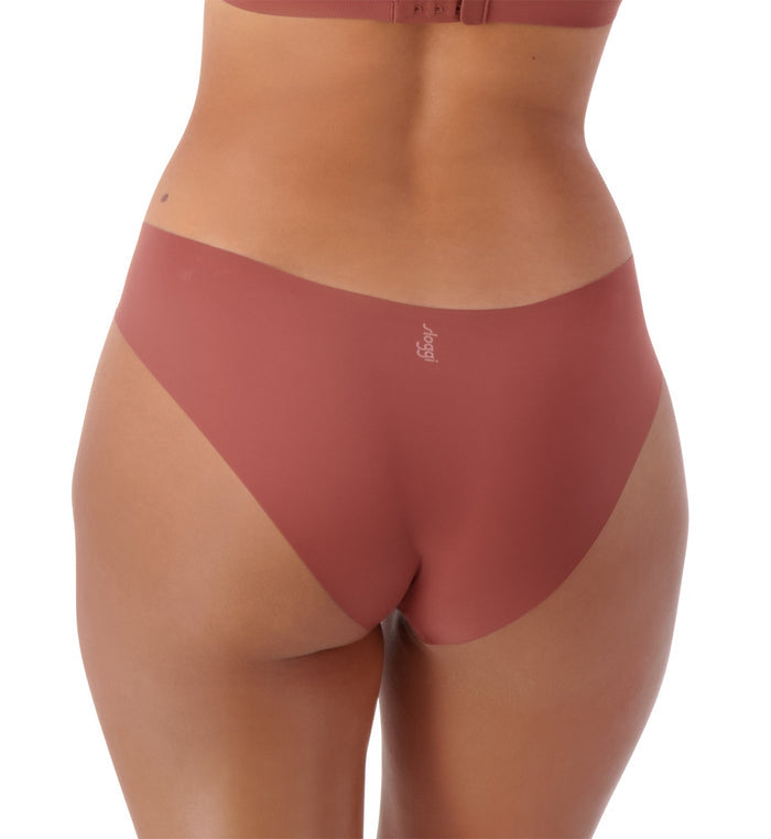 BROWN SLOGGI ZERO FEEL 2.0 HIGH LEG BRIEF