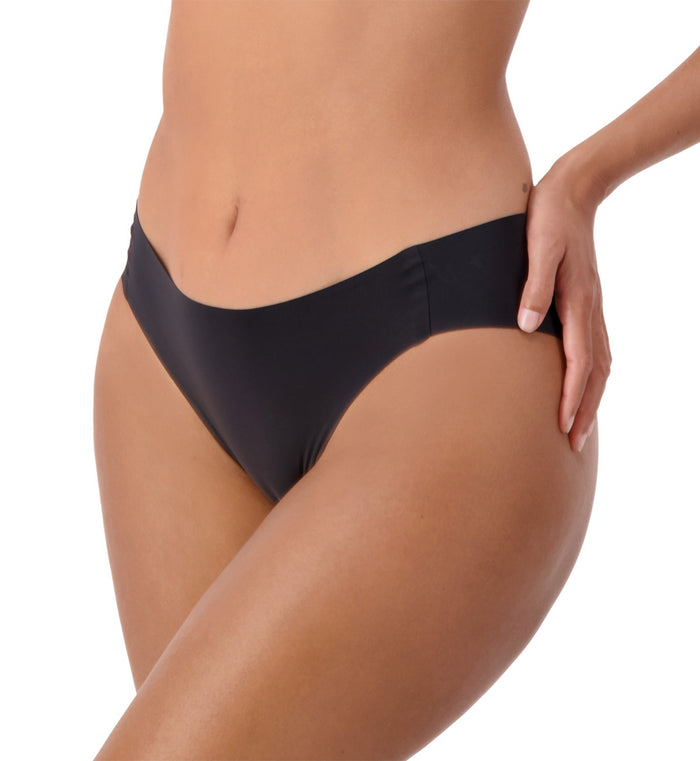 BLACK SLOGGI ZERO FEEL 2.0 HIGH LEG BRIEF