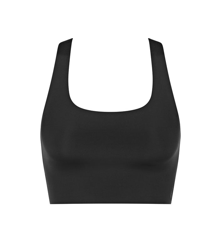 BLACK SLOGGI ZERO FEEL 2.0 RACERBACK TOP