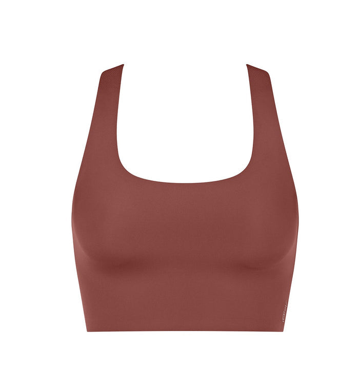 BROWN SLOGGI ZERO FEEL 2.0 RACERBACK TOP