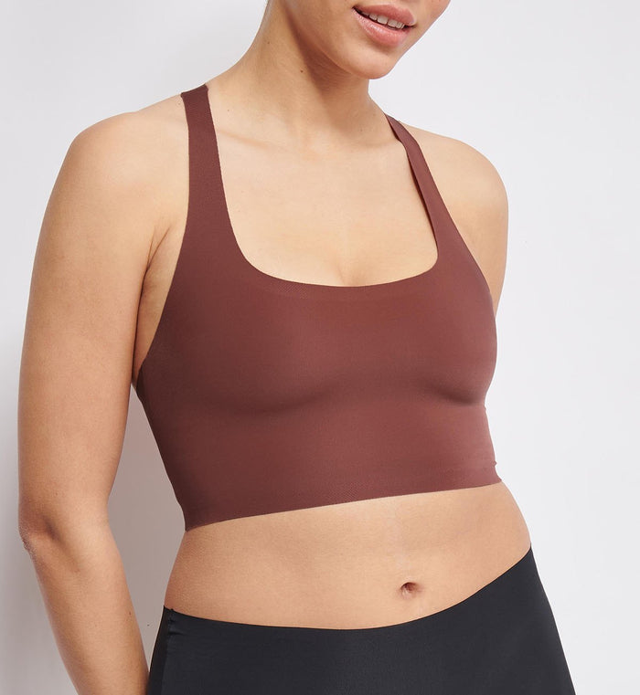 BROWN SLOGGI ZERO FEEL 2.0 RACERBACK TOP