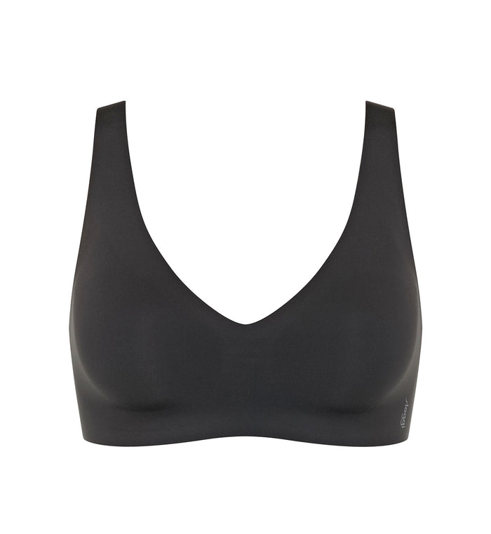 BLACK SLOGGI ZERO FEEL 2.0 SOFT BRA