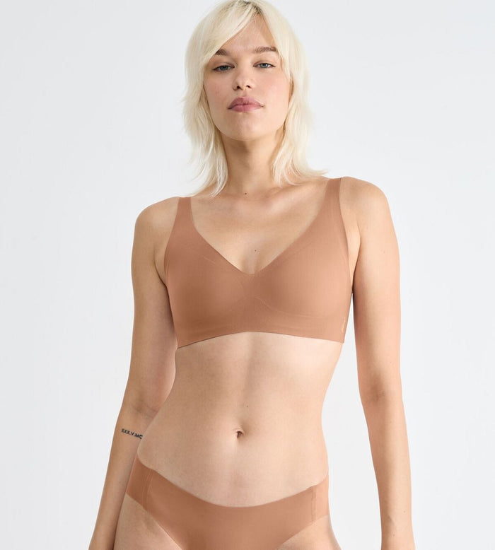 BEIGE SLOGGI ZERO FEEL 2.0 SOFT BRA