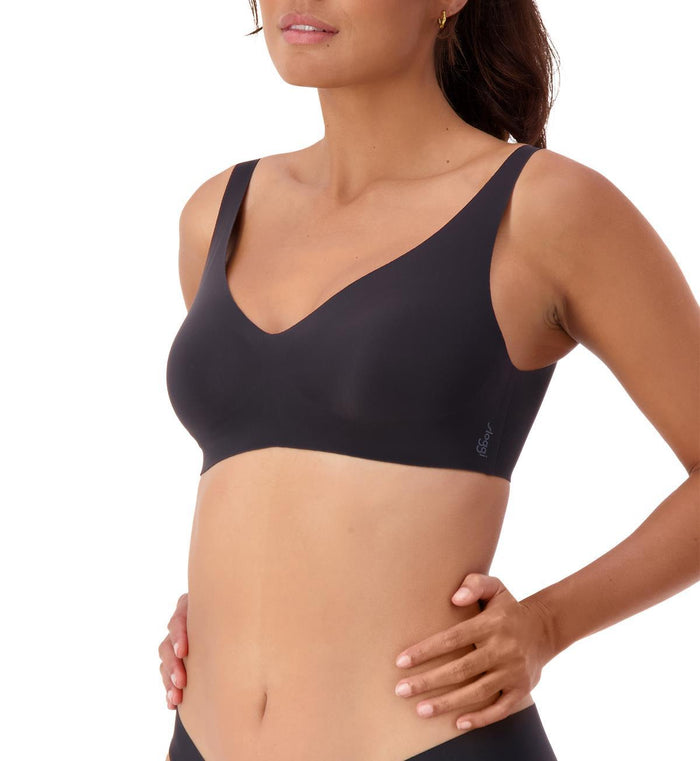 BLACK SLOGGI ZERO FEEL 2.0 SOFT BRA