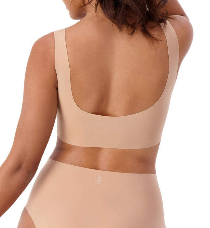 BEIGE SLOGGI ZERO FEEL 2.0 TOP