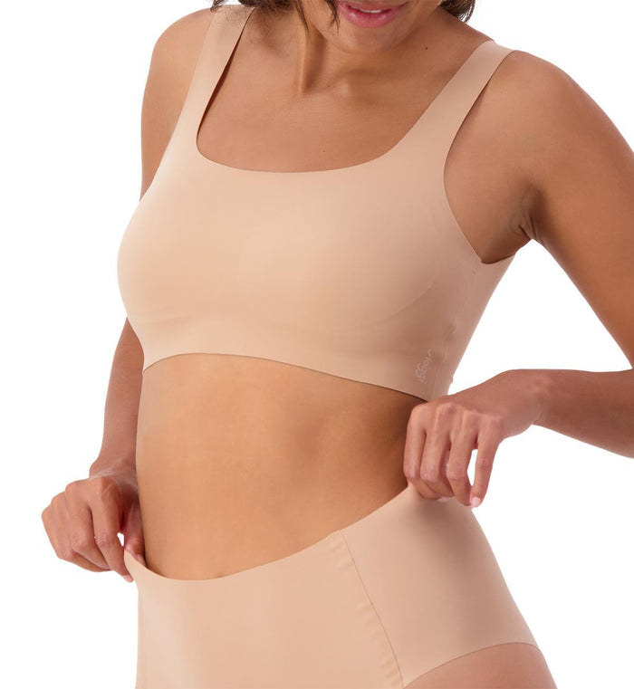 BEIGE SLOGGI ZERO FEEL 2.0 TOP