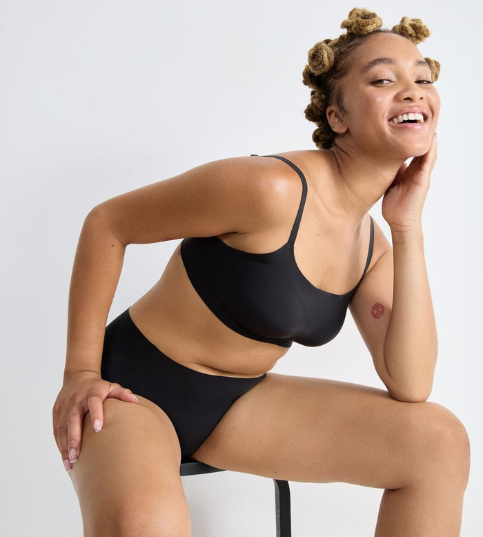 BLACK SLOGGI ZERO FEEL 2.0 ULTRA BRA