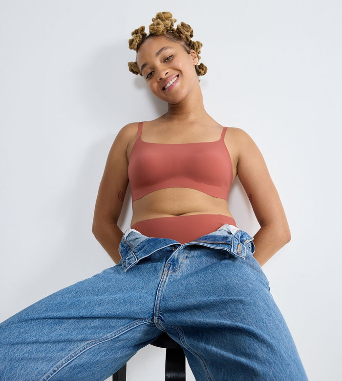 BROWN SLOGGI ZERO FEEL 2.0 ULTRA BRA