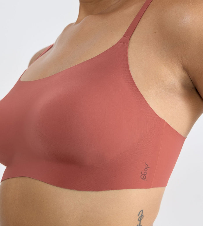 BROWN SLOGGI ZERO FEEL 2.0 ULTRA BRA