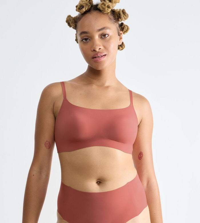 BROWN SLOGGI ZERO FEEL 2.0 ULTRA BRA