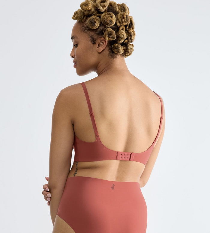 BROWN SLOGGI ZERO FEEL 2.0 ULTRA BRA