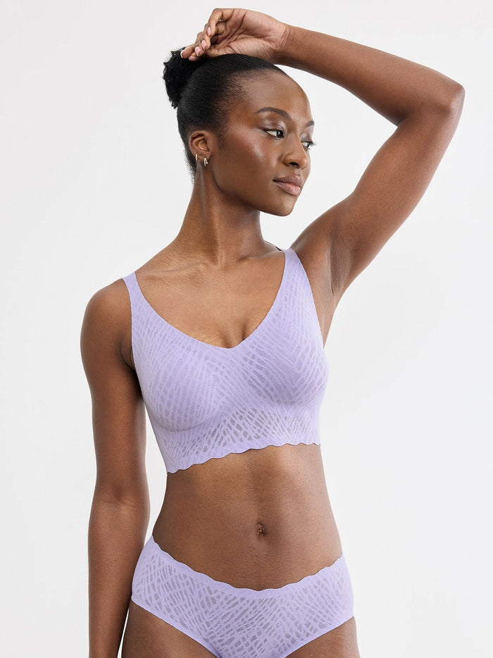 PURPLE SLOGGI ZERO FEEL BLISS BRALETTE