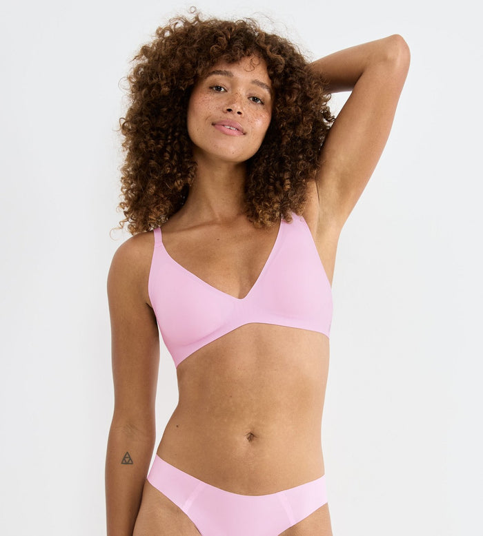 PINK SLOGGI ZERO FEEL PUSH-UP BRA