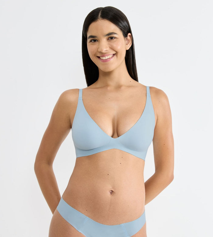 BLUE SLOGGI ZERO FEEL PUSH-UP BRA