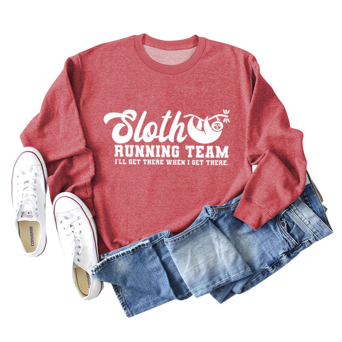 Red sweater (white font) / S