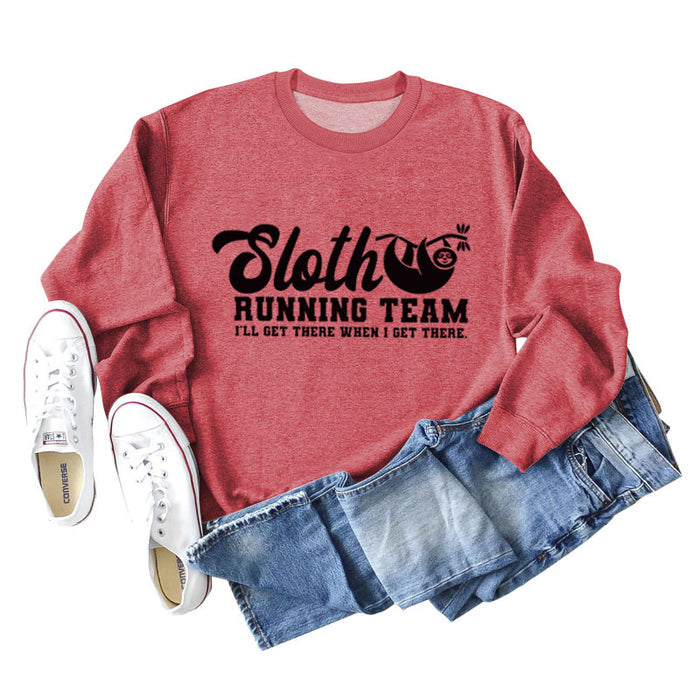 Red sweater (black font) / S