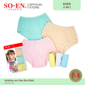 SO-EN 3in1 On The Go Ribs Cotton Blend Children's Panty
