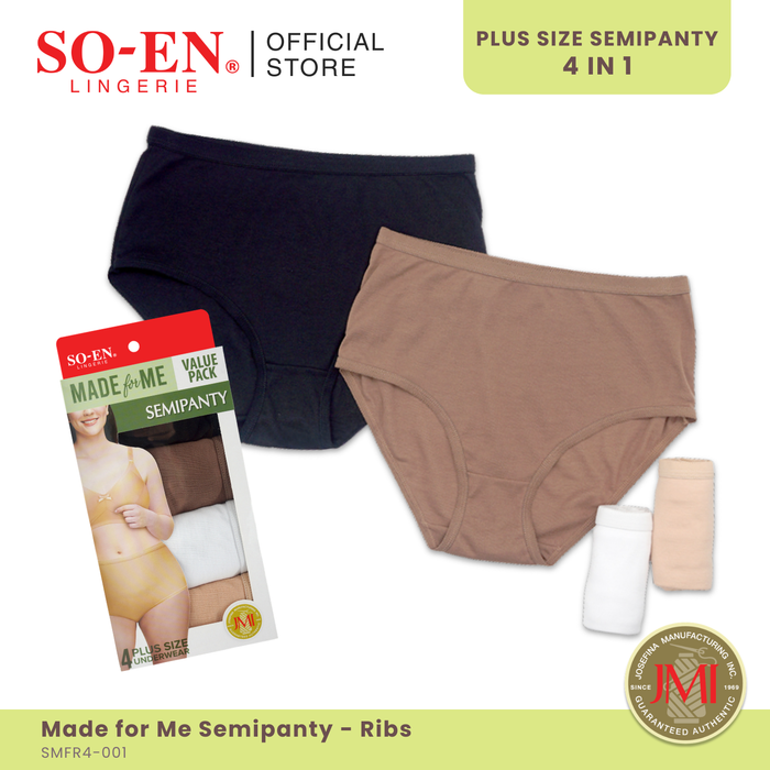 SO-EN 4-in-1 Made For Me Ribs Cotton Blend Set for Women