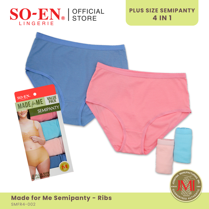 SO-EN 4-in-1 Made For Me Ribs Cotton Blend Set for Women