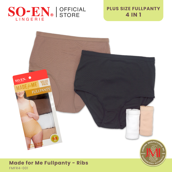 SO-EN 4-in-1 Made For Me Ribs Cotton Blend Set for Women