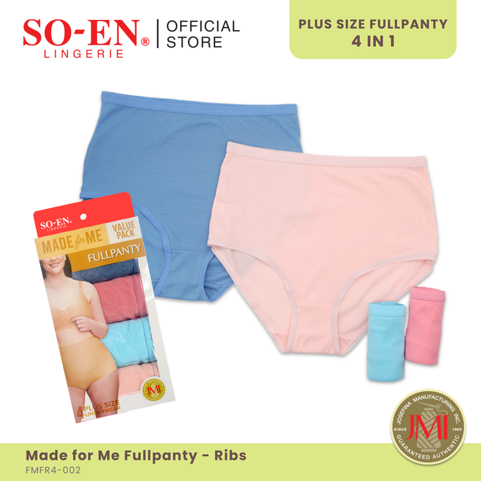 SO-EN 4-in-1 Made For Me Ribs Cotton Blend Set for Women