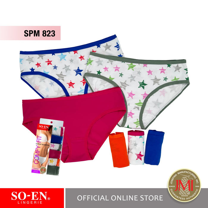 SO-EN 6in1 Cyrill Cotton Spandex Ladies Lowrise Bikini