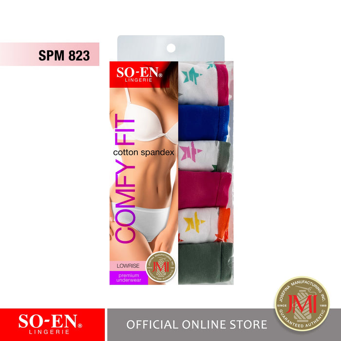 SO-EN 6in1 Cyrill Cotton Spandex Ladies Lowrise Bikini