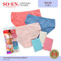 SO-EN BBS SALE 6-in-1 Cotton Spandex Bikini Panty Set for Women