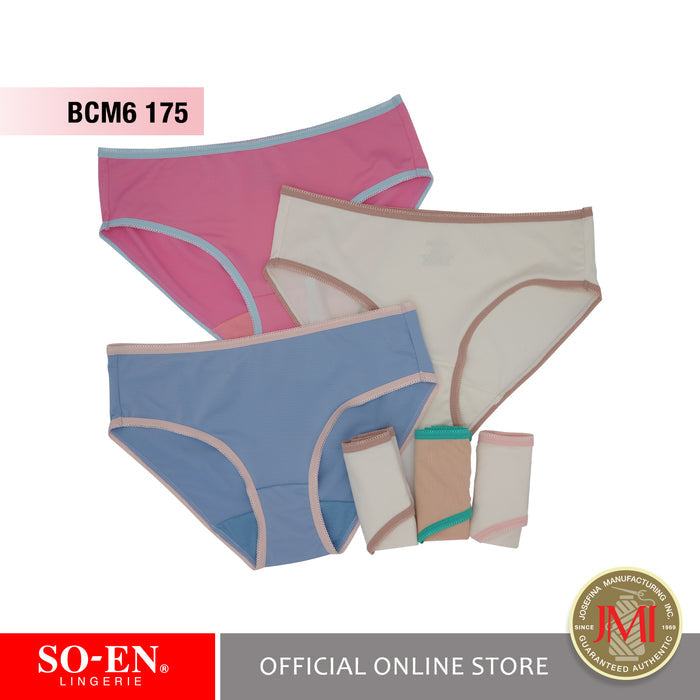 SO-EN BCM SALE 6-in-1 Microfiber Bikini Panty Set for Women