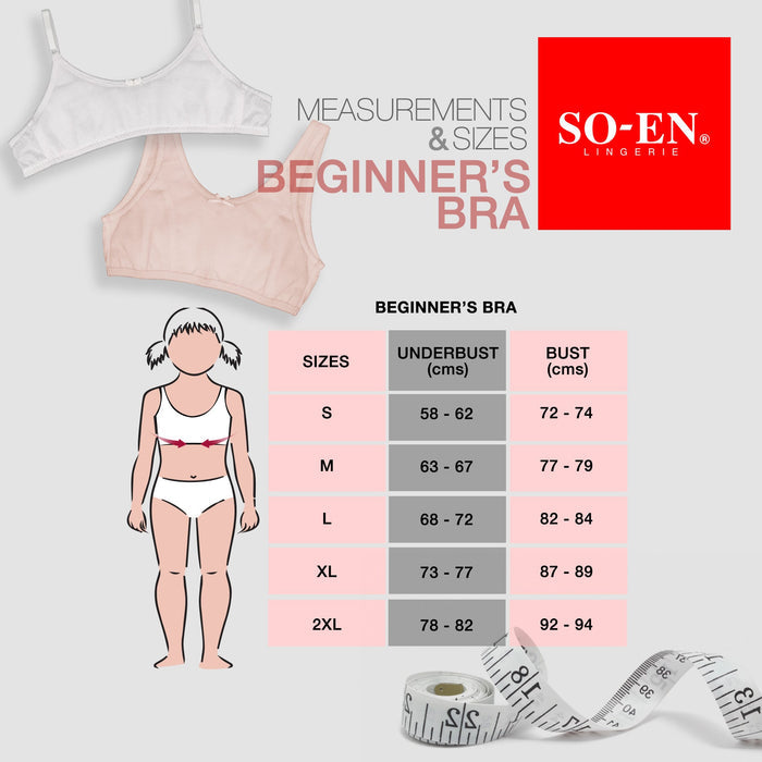 SO-EN Bela Children's Beginners Bra with Removable cups