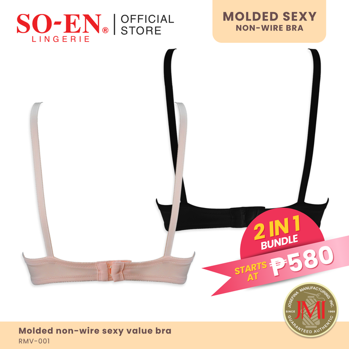 SO-EN Betina Molded & Non-wired Value Bra 2PC Bundle