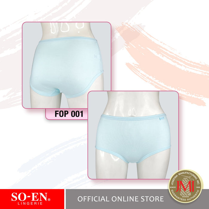 SO-EN FOP Ribs Cotton Blend Ladies Essential Fullpanty