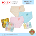 SO-EN SMH Essential 12-in-1 Cotton Blend SemiPanty Set for Women