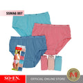 SO-EN SSM SALE 6-in-1 Cotton Blend Semipanty Set for Women