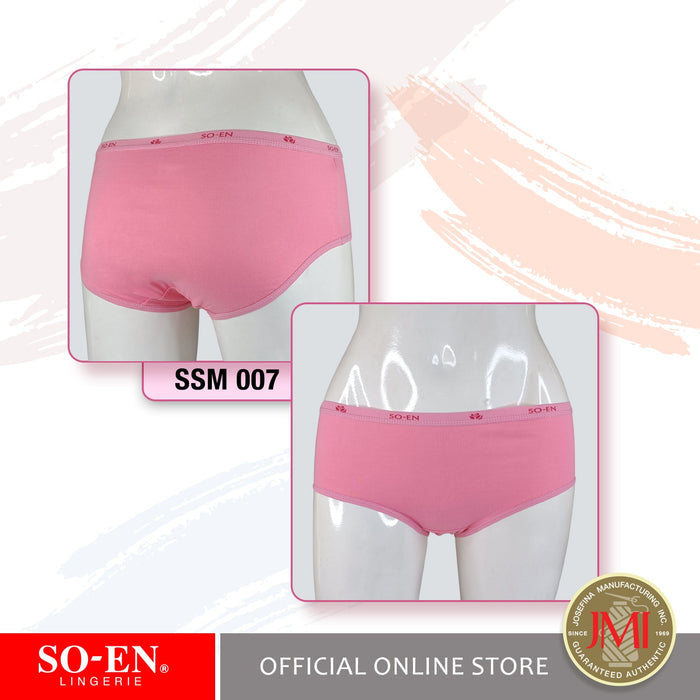 SO-EN SSM SALE 6-in-1 Cotton Blend Semipanty Set for Women