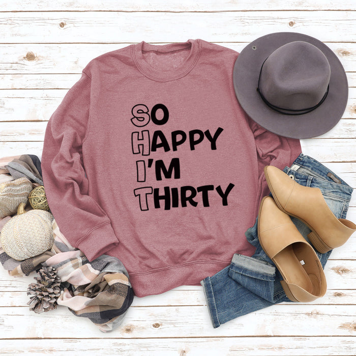 Rose gold sweater (black font) / S