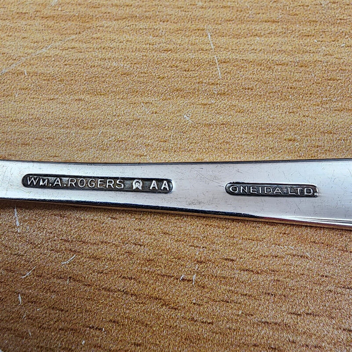Solid Pierced Pie Server Brittany Rose Silverplate 1948 Flatware by Oneida 9.5"