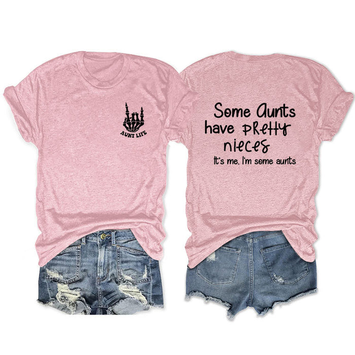 Pink front chest (black font) / S
