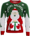 Special Delivery 3D Interactive Santa Claus Gift Christmas Sweater - TVStoreOnline