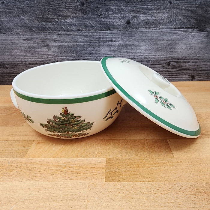 Spode Christmas Tree 1 Qt Casserole Dish with Cover Oven to Table England