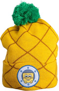 Spongebob Squarepants Pineapple Pom Cuffed Beanie Hat - TVStoreOnline