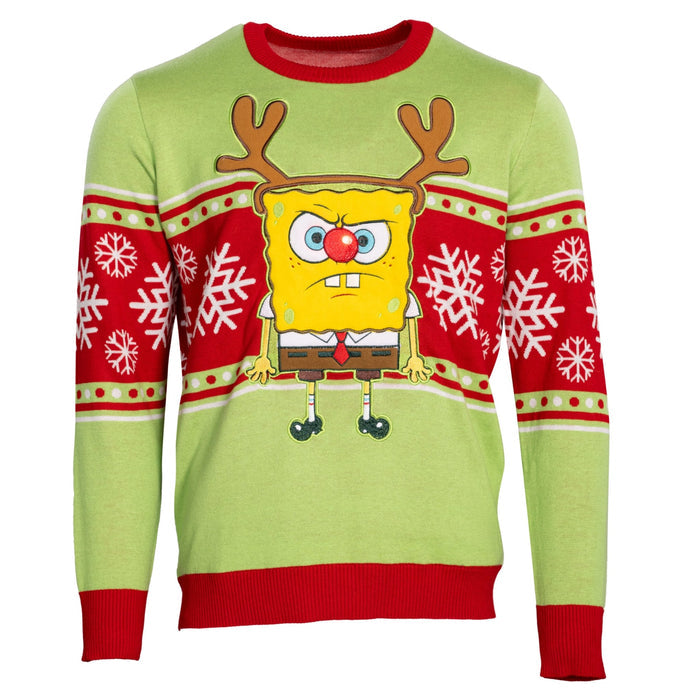 Spongebob Tangled LED Lights Sweater - TVStoreOnline
