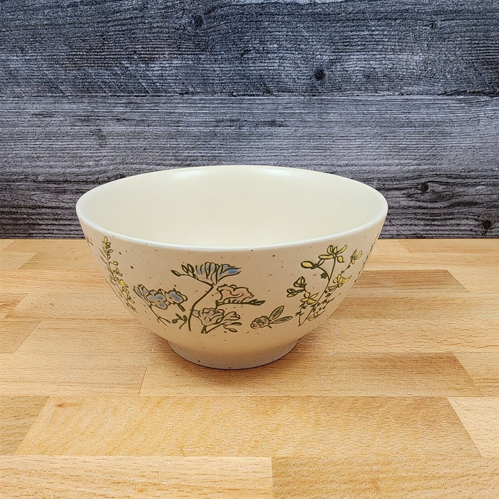 Spring Flowers Festive Bowl 6 inch (15 cm) Floral Ceramic Dish by Blue Sky
