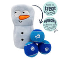 Squeak 'n Peek Frosty Snowman Dog Toy