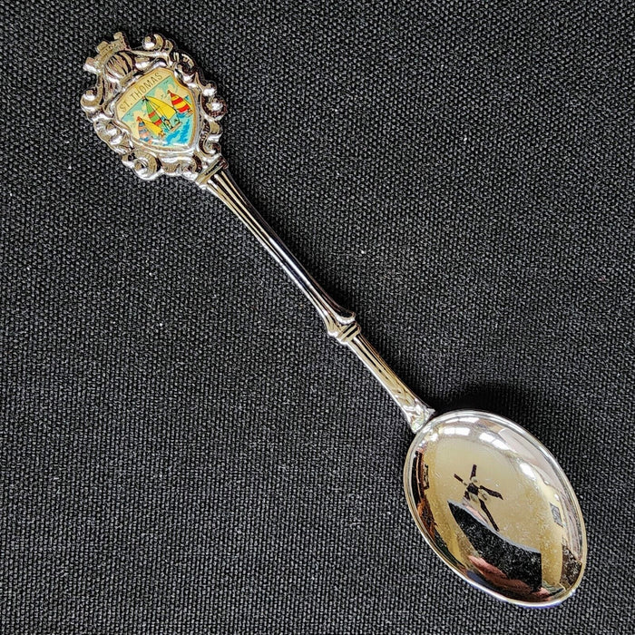 St Thomas Virgin Islands Collectible Travel Souvenir Spoon 4.5" (11cm) Nautical