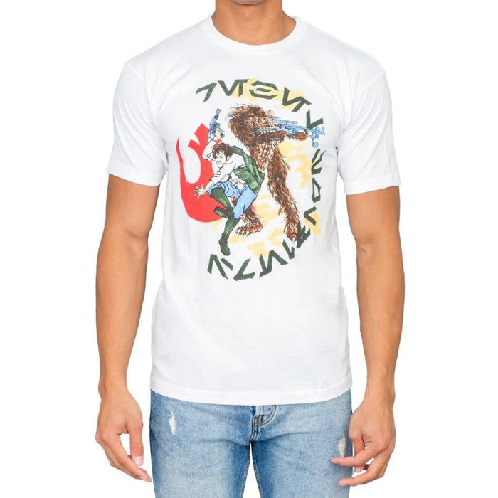 Star Wars Japan Chewey Chewbacca Fighting T-Shirt-tvso