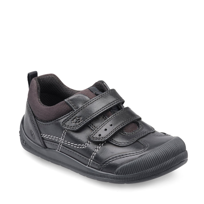 Start Rite Tickle  | Velcro School Shoes | Black