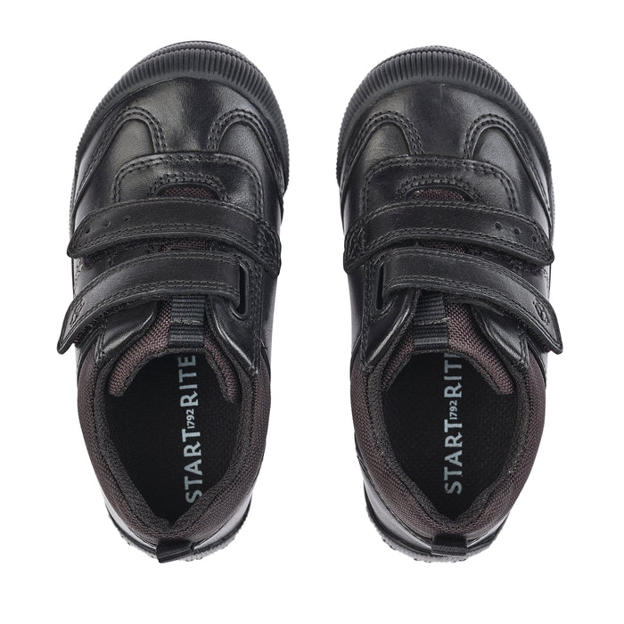 Start Rite Tickle  | Velcro School Shoes | Black