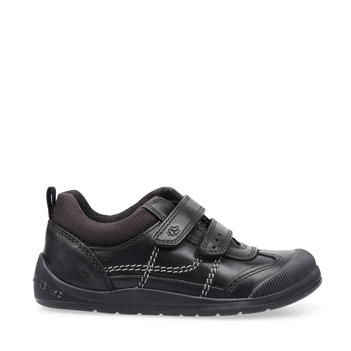 Start Rite Tickle  | Velcro School Shoes | Black